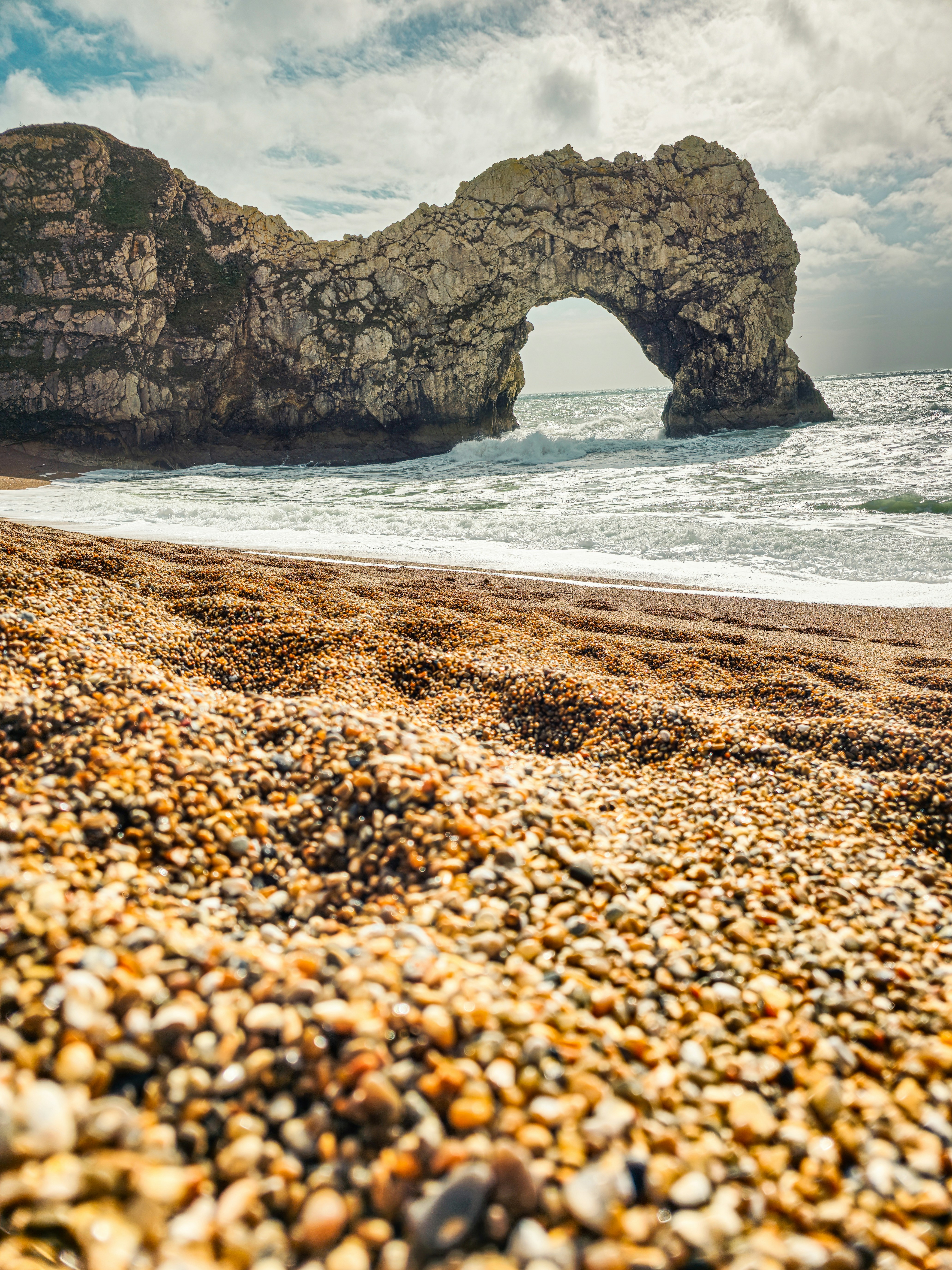 Durdle Door, the iconic limestone arch on the Dorset Jurassic Coast